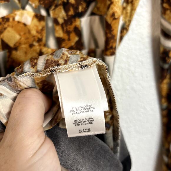 Just Cavalli Womens Dress EU Size 40 US Size Small Animal Print Black Gold Brown - Picture 10 of 11